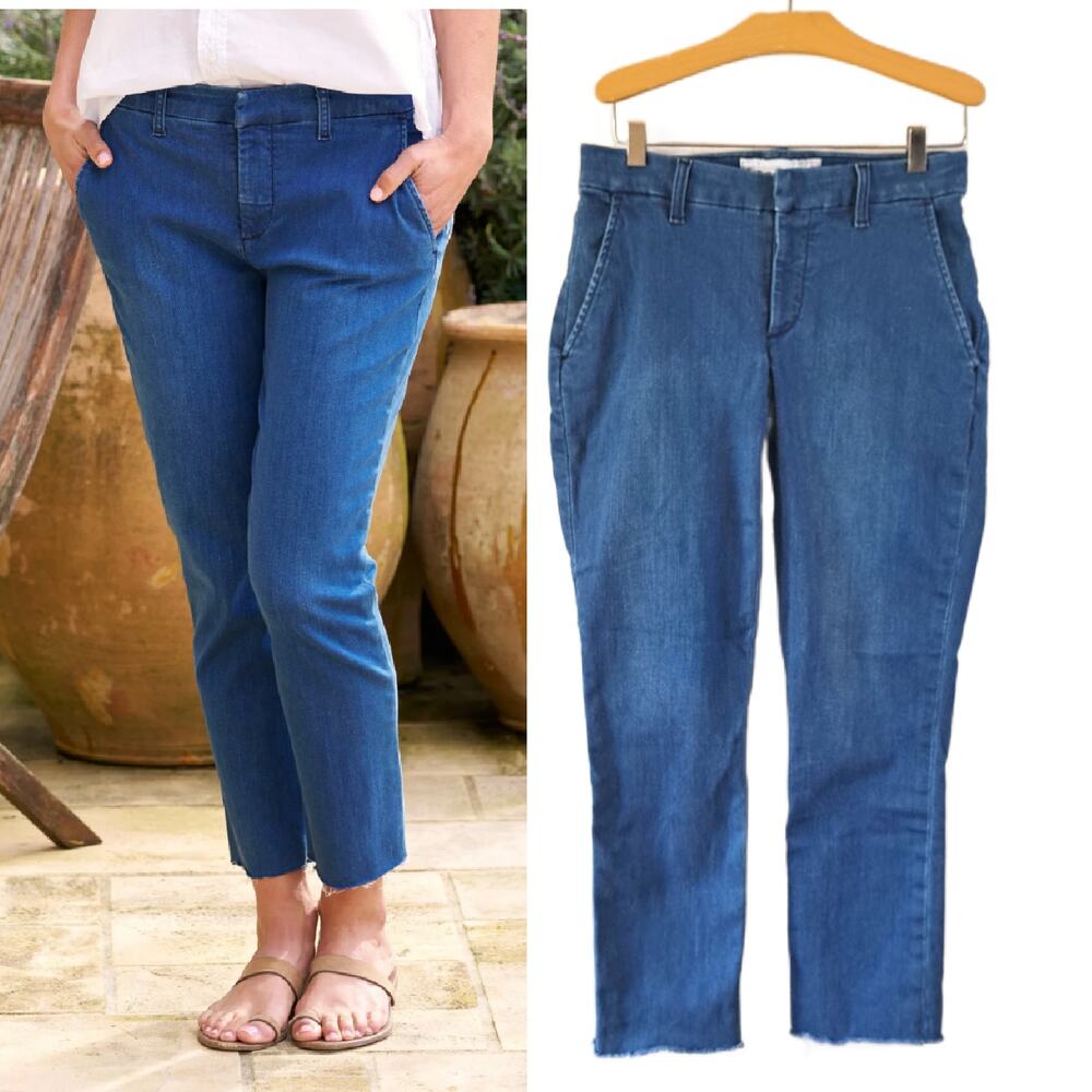 FRANK & EILEEN Wicklow Italian Performance Denim Chino in 1977 Wash Size 4 Jeans